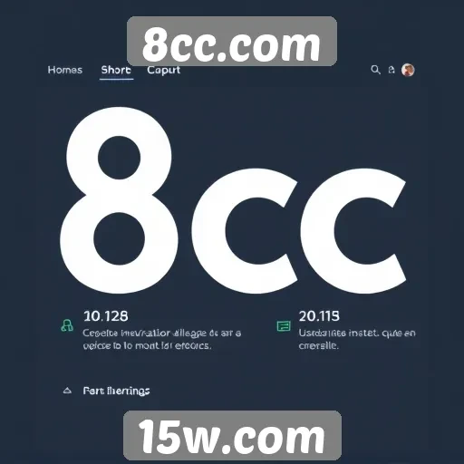Análise da interface do usuário no 8cc.com
